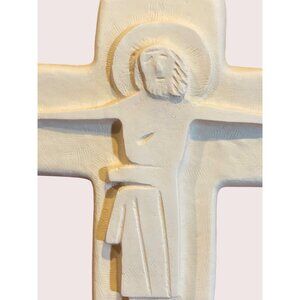 Choi Jong Tae Cross Jesus Crucifix Artificial Stone White Christia Paul Gallery